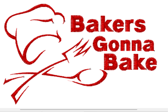 Bakers Gonna Bake Embroidery