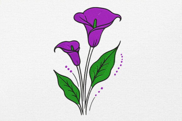 Calla Lily Embroidery Flower Design Review