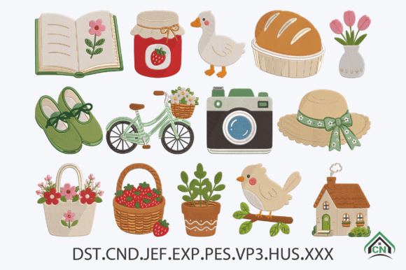 Cottagecore Icons Embroidery Design File Review