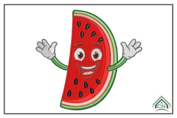 Cute Kawaii Watermelon Embroidery Design Review