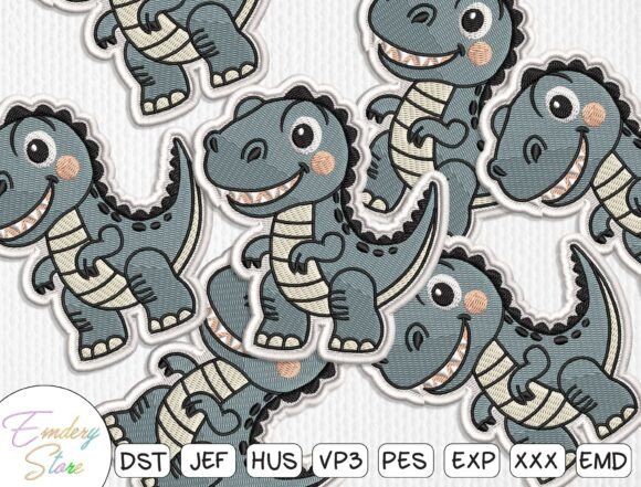 Cute T-Rex Dinosaur Embroidery Design Review
