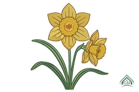 Daffodil Flower Embroidery Design Review