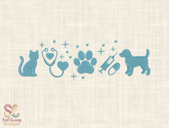 Dog Cat Machine Embroidery File