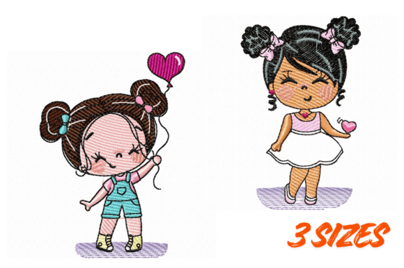 Embroidery Design for Cute Girls