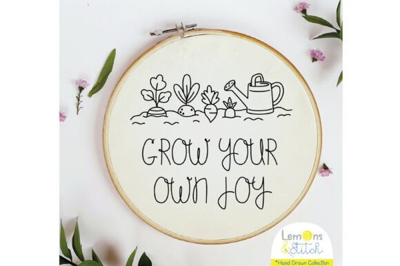 Grow Your Own Joy Garden Hand Embroidery