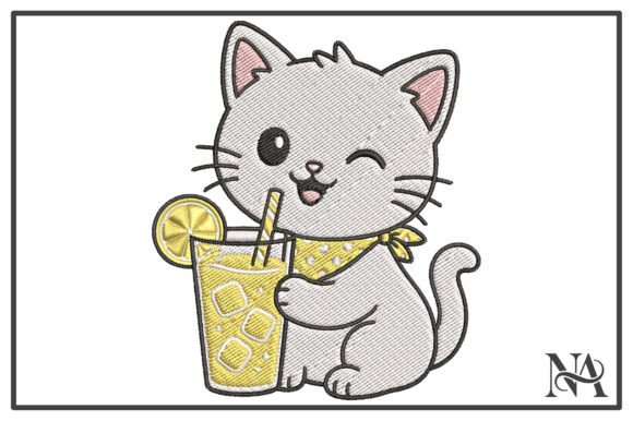 Kawaii Cat Lemonade Summer Embroidery Review