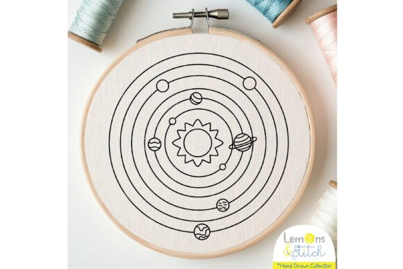 Solar System - Hand Embroidery: A Designer's Review for Small Business