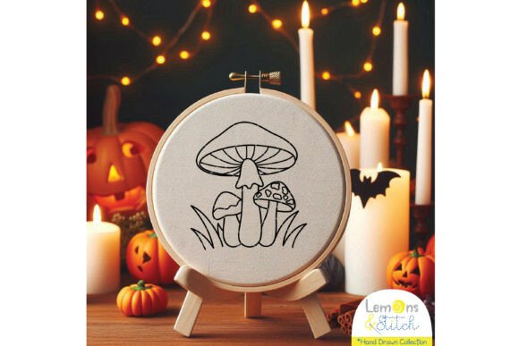 Three Mushrooms - Hand Embroidery Review